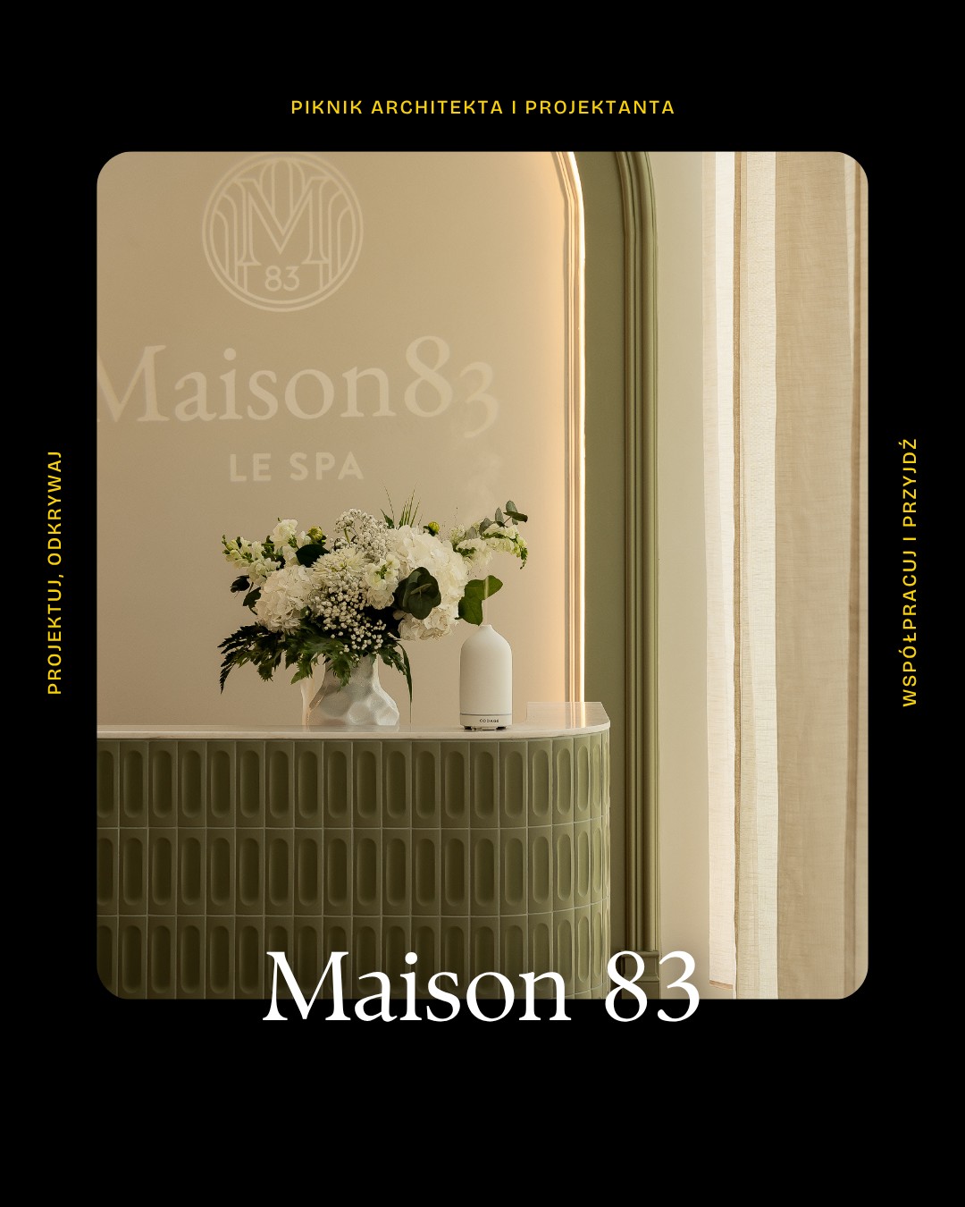 🌿 @maison83.krakow  to wyjątkowy salon, w którym paryskie wyrafinowanie łączy się z luksusową pielęgnacją, autorskimi rytuałami oraz renomowanymi markami, takimi jak @codageparis i @kurebazaar. Każdy detal tej przestrzeni zaprasza do odpoczynku, celebracji piękna i odnalezienia chwili tylko dla siebie.

💻 Za projektem salonu stoi @delar_interiors . Podczas spotkania Katarzyna Łoś opowie o narodzinach koncepcji Maison 83 oraz inspiracjach kształtujących subtelny charakter, elegancję i wyjątkową atmosferę wnętrza. Zdradzi również, jakie wyzwania pojawiły się na etapie projektowania i realizacji oraz jak udało się je rozwiązać.

Już 20 sierpnia o godz. 17:00 zapraszamy na Piknik Architekta i Projektanta w Krakowie. Do zobaczenia!💛